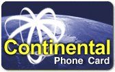 Continental phone card from Comfi