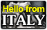 Hello from Italy Calling Card