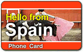 Hello from Spain Phone Card